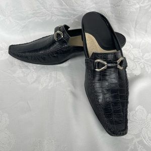 Vintage NEW slides upper leather shoes size 8